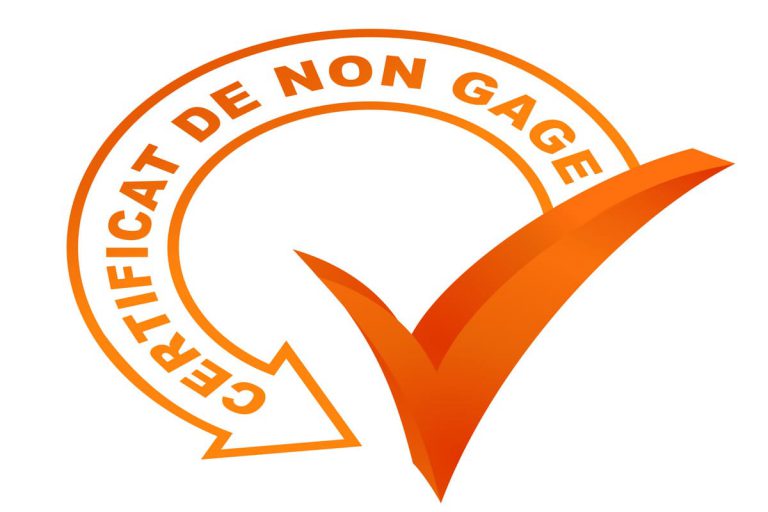 symbole orange certificat non gage